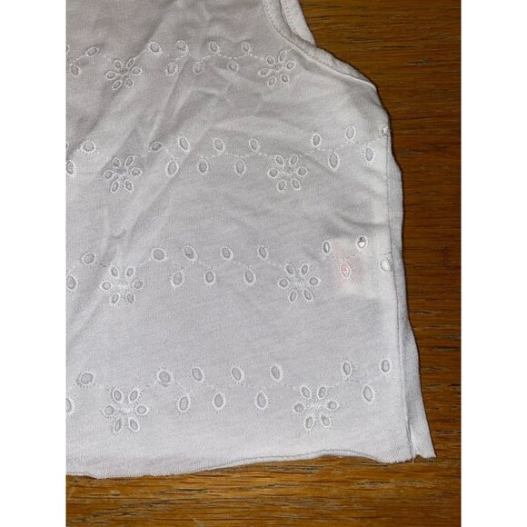 Primark White Floral Print Crop Tank-XS - Picture 3 of 4